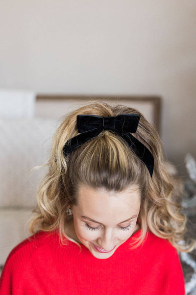 Velvet Hair Barrette | Delora Bow