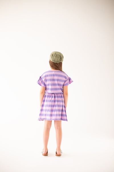 Bianca Dress | Purple Stripe