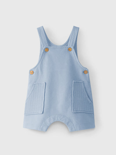 Baby Sleeveless Plush Overall | English Blue