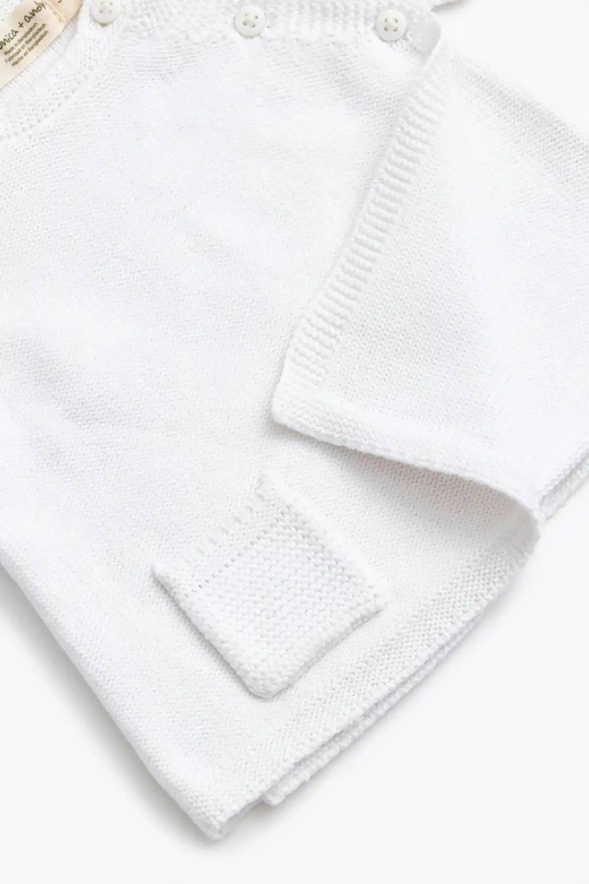 White Knit Baby Set