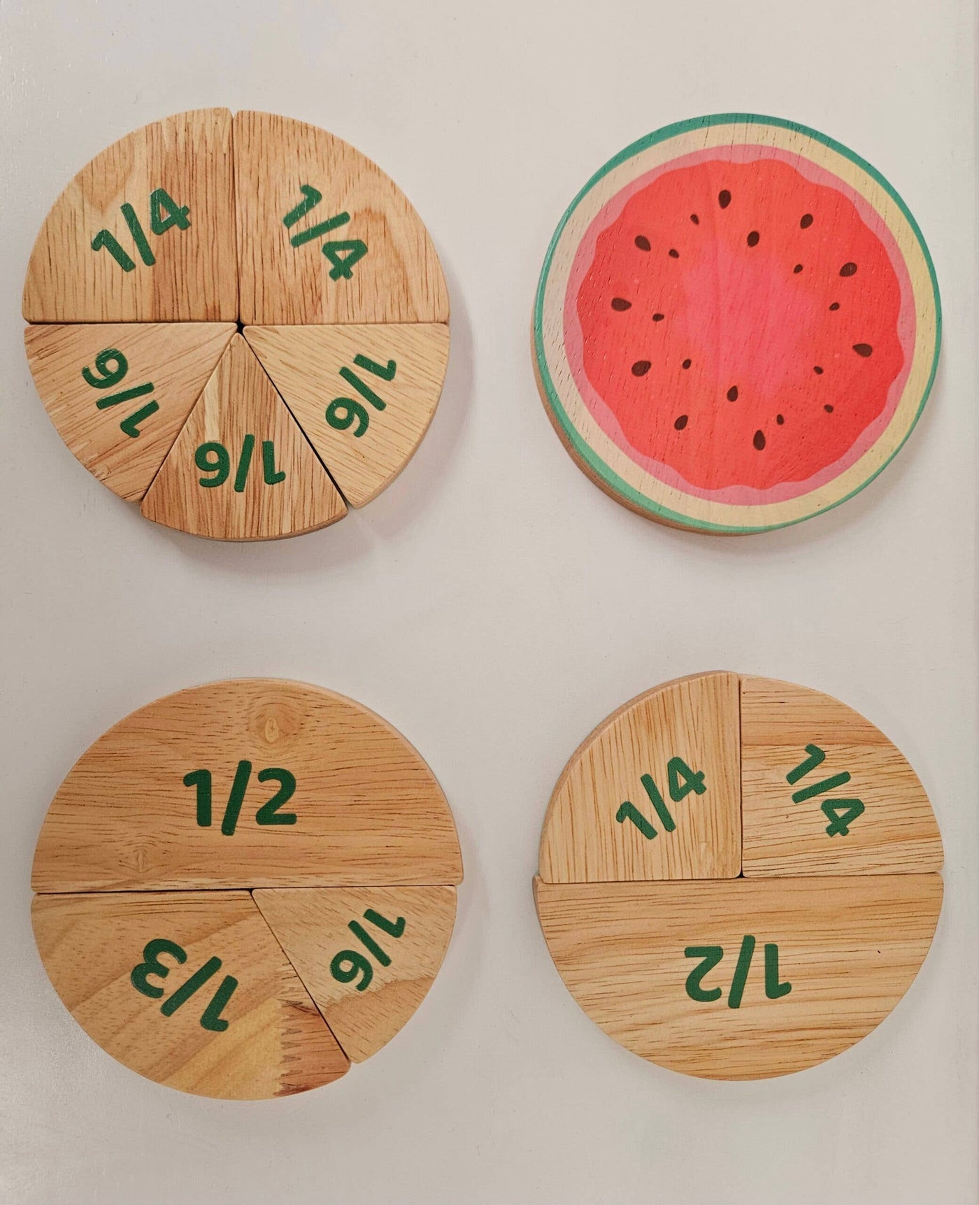Watermelon Fraction Set