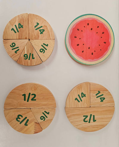 Watermelon Fraction Set