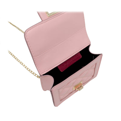 Tiny Classic Quilted Mini Purse | Pink