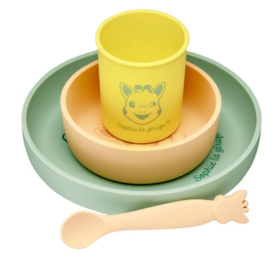 Sophie La Girafe Baby Silicone Meal Set