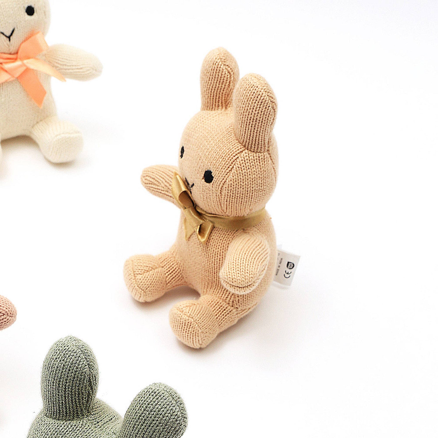 Handcrafted Cotton Knitted Beige Bunny