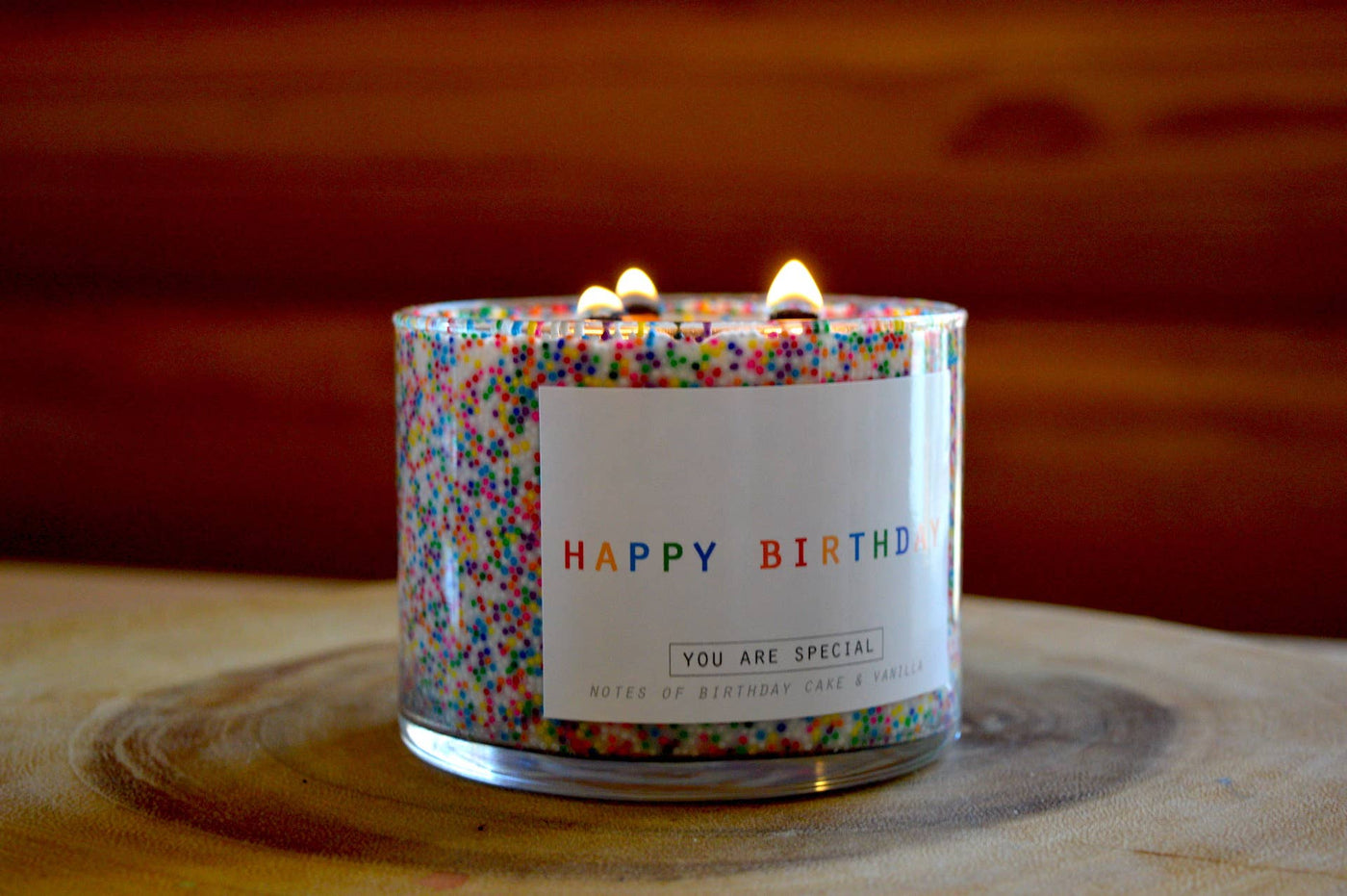 3 Wick Happy Birthday Soy Candle