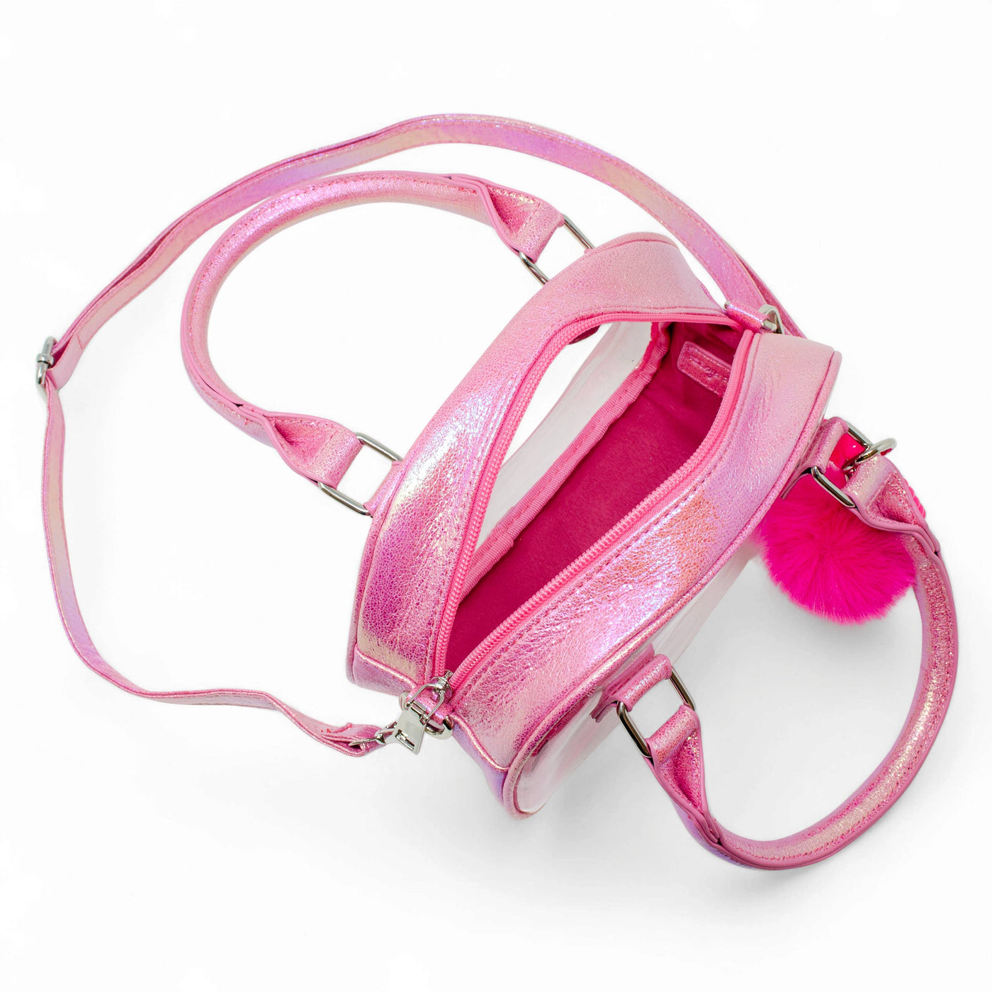 Girl's Game Day Glam Clear Crossbody Bag | Purple or Hot Pink