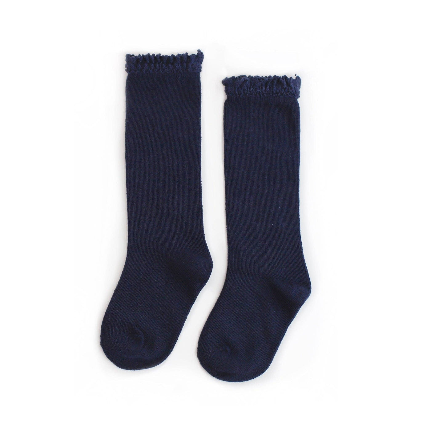 Lace Top Knee Highs | Navy