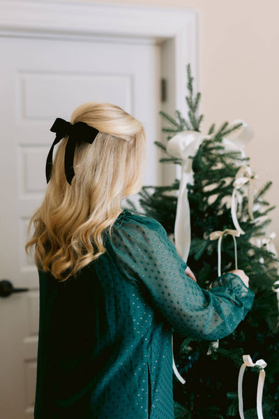 Velvet Hair Barrette | Judy Bow - Short Length