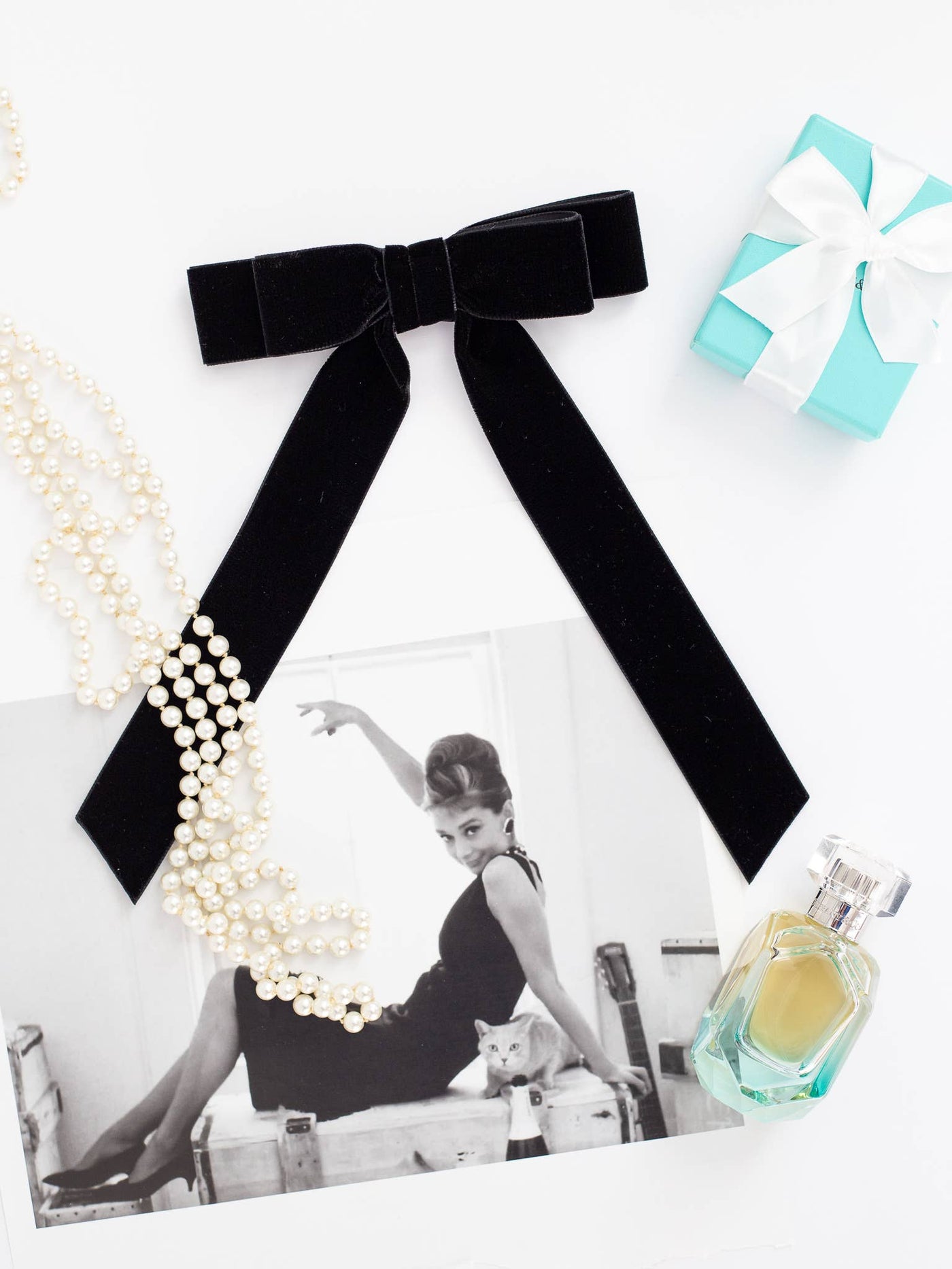 Long Velvet Hair Barrette | Judy Bow - Long Length