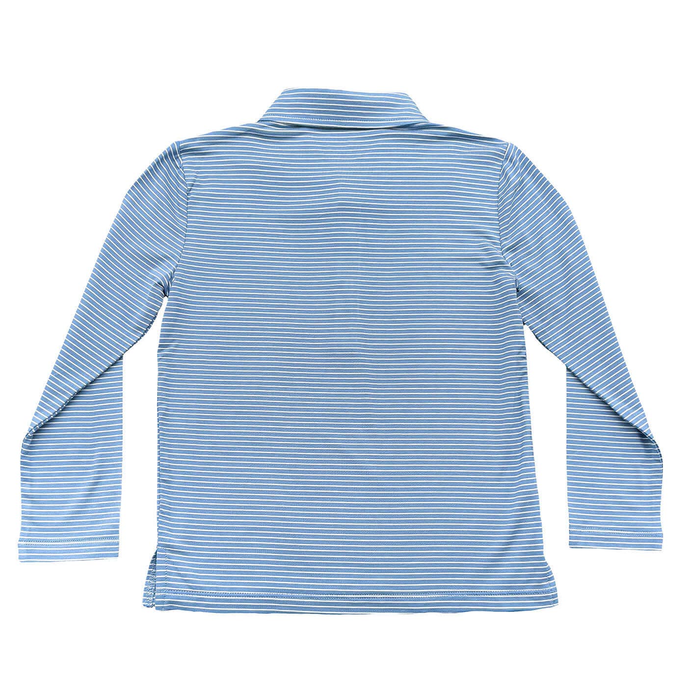 Banks Long Sleeve Performance Polo | Blue/White Stripe 