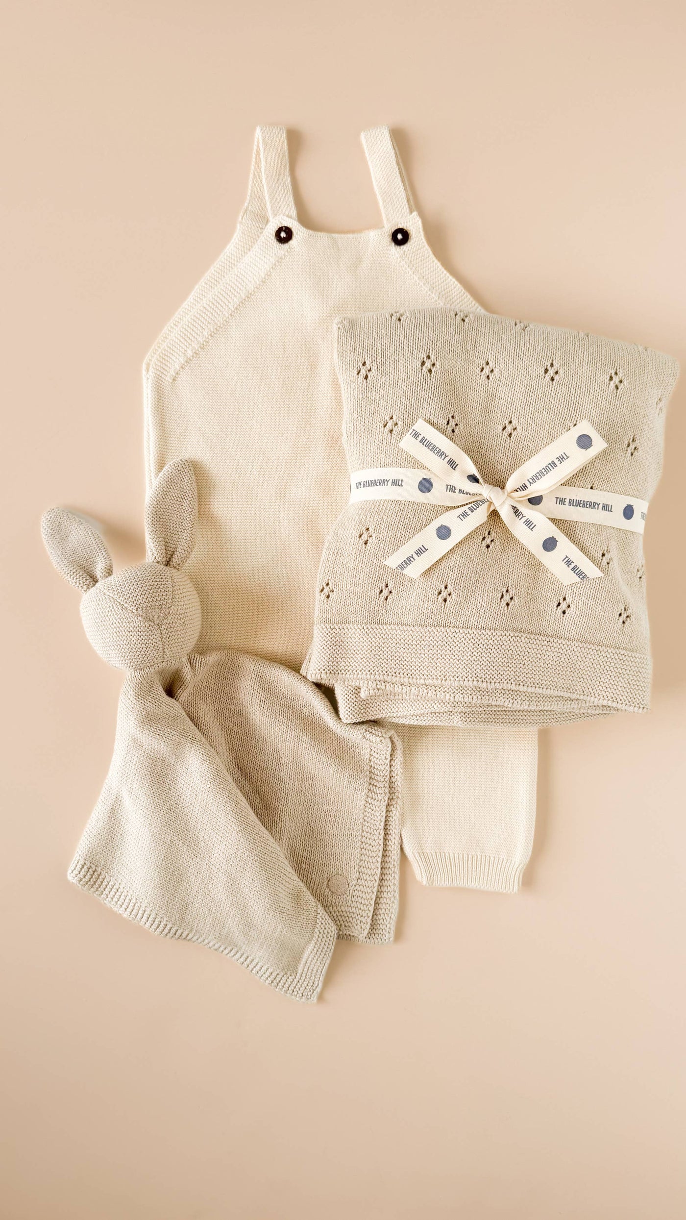 Lovey Bunny Organic Cotton Baby Security Blanket