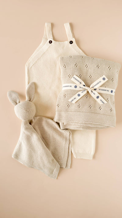 Lovey Bunny Organic Cotton Baby Security Blanket