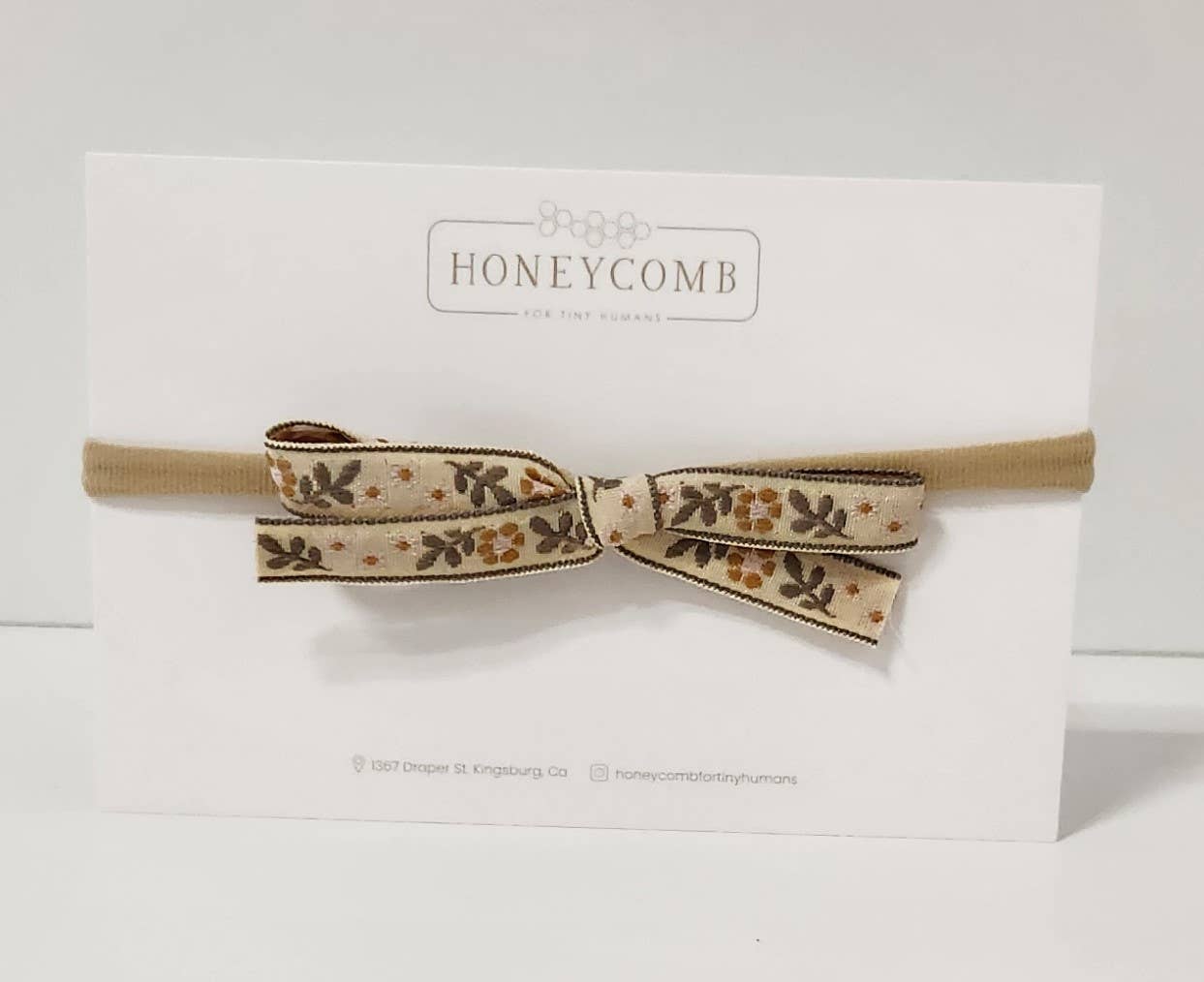 Classic Embroidered Bow