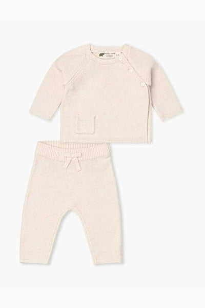 Cream Knit Baby Set