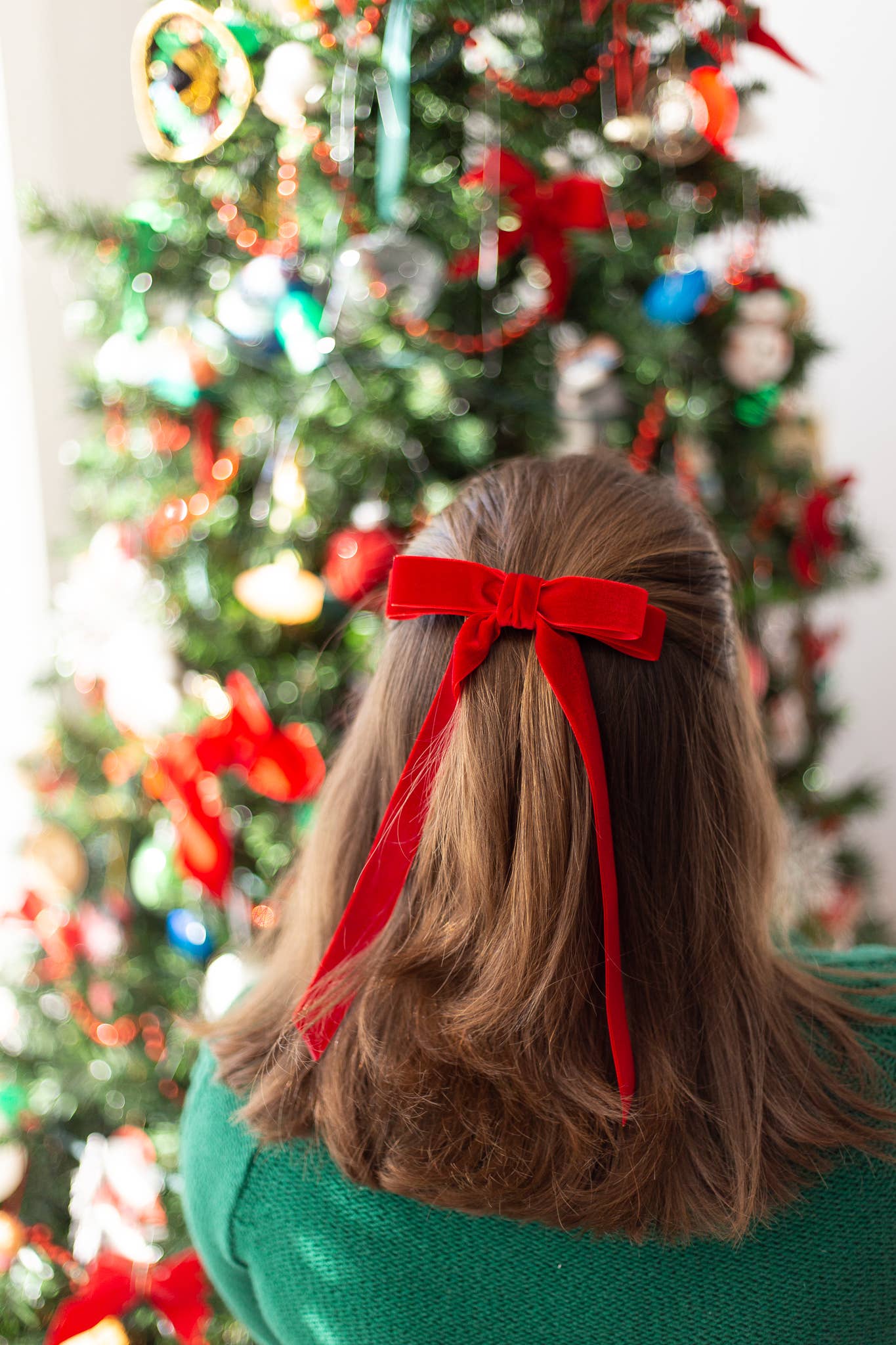 Long Velvet Hair Barrette | Alice Bow - Long Length