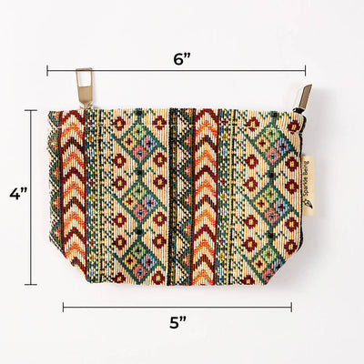 Modern Aztec Toiletry Bag - Travel-Friendly Cosmetic Bag