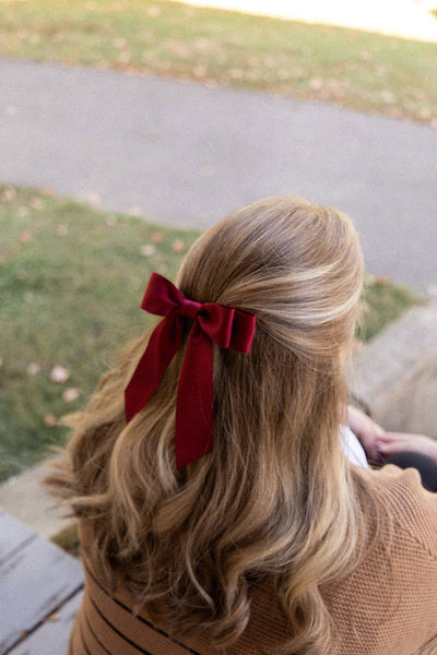 Matte Satin Hair Barrette | Stella Bow