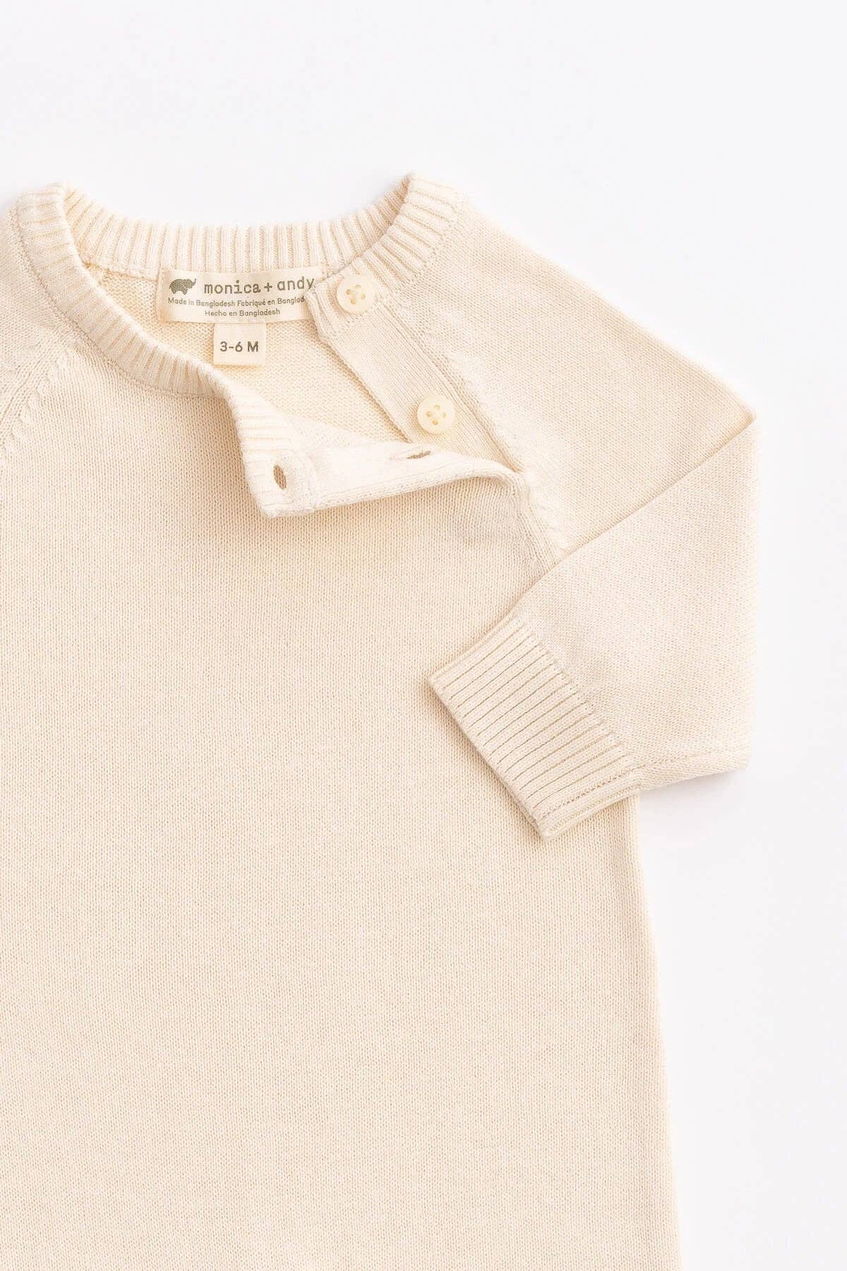 Lightweight Cream Sweater Romper