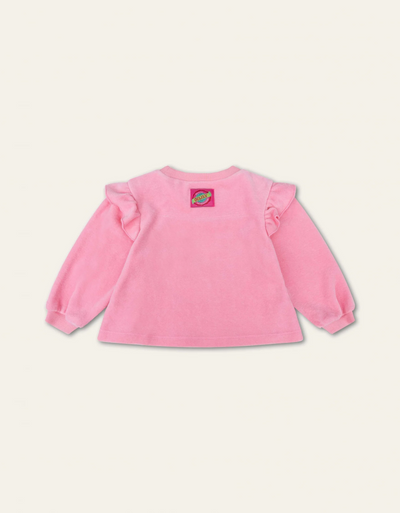 Hanging On Pink Velvet Sweater