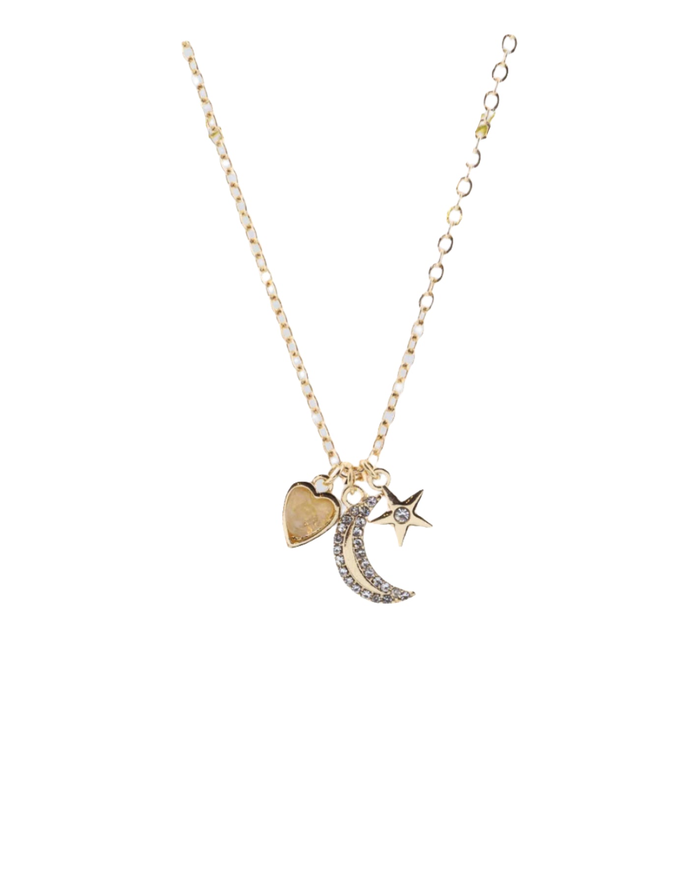 Heart, Moon, & Star Necklace