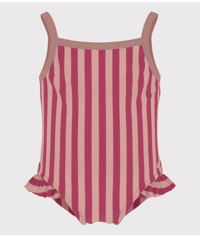 Baby Striped Swimsuit | Pink
