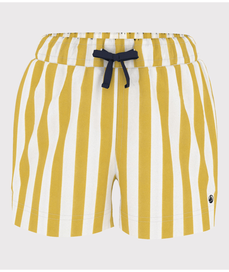 Striped Swim Shorts | Yellow White