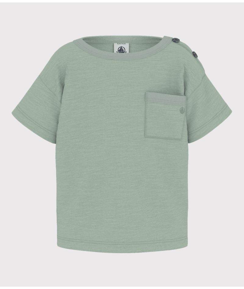 Baby Short Sleeve Tee With Pocket | Mint