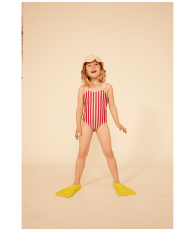 Baby Striped Swimsuit | Pink