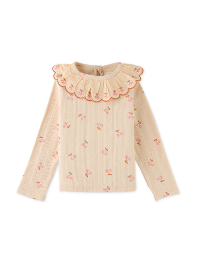 Baby Girl Printed Rib Tee