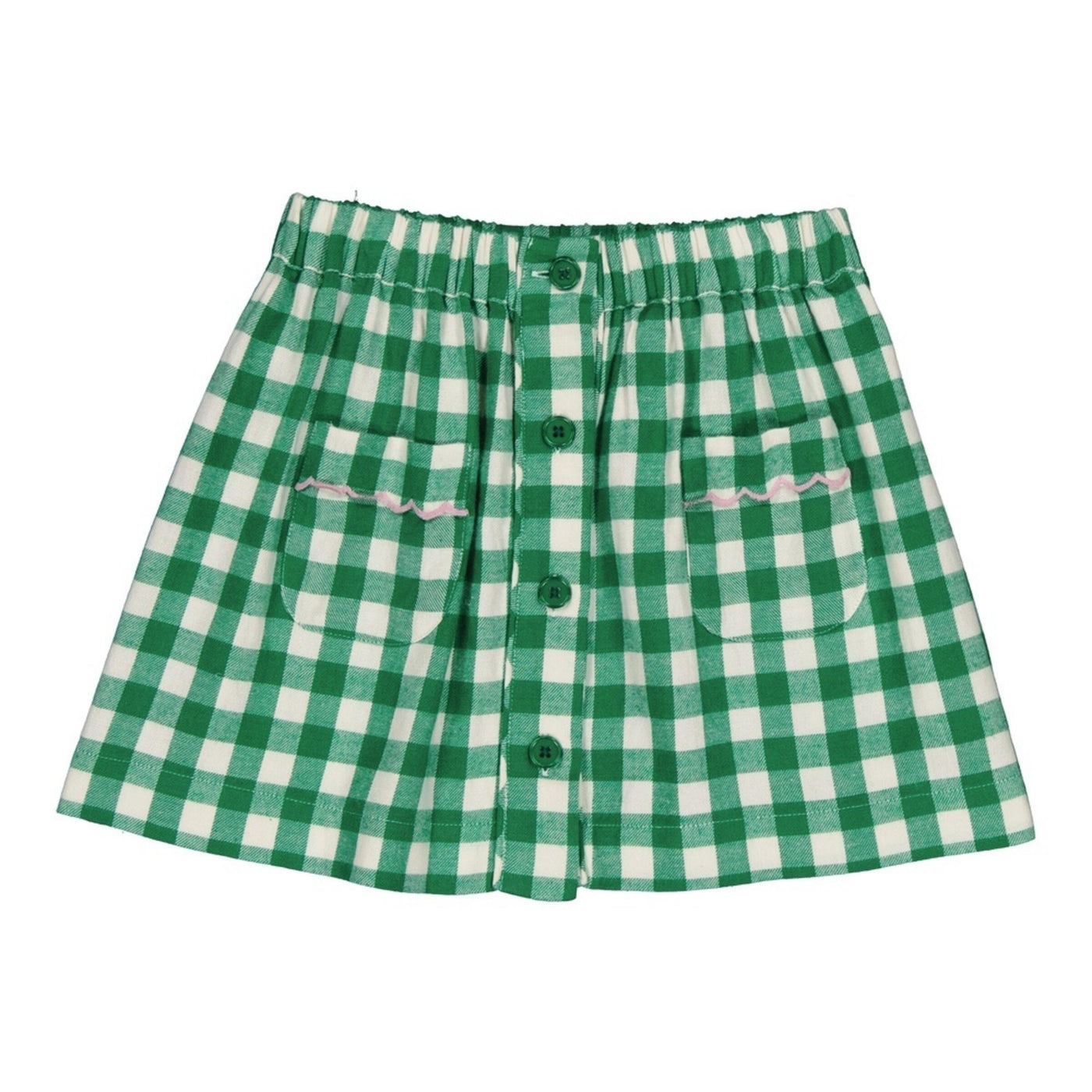 Lottie Check Green Skirt