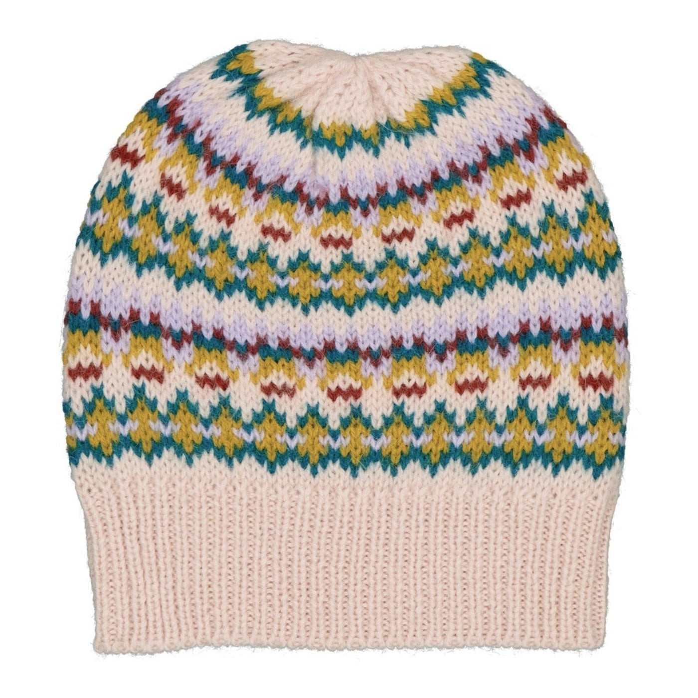 Pims Fair Isle Ecru Beanie