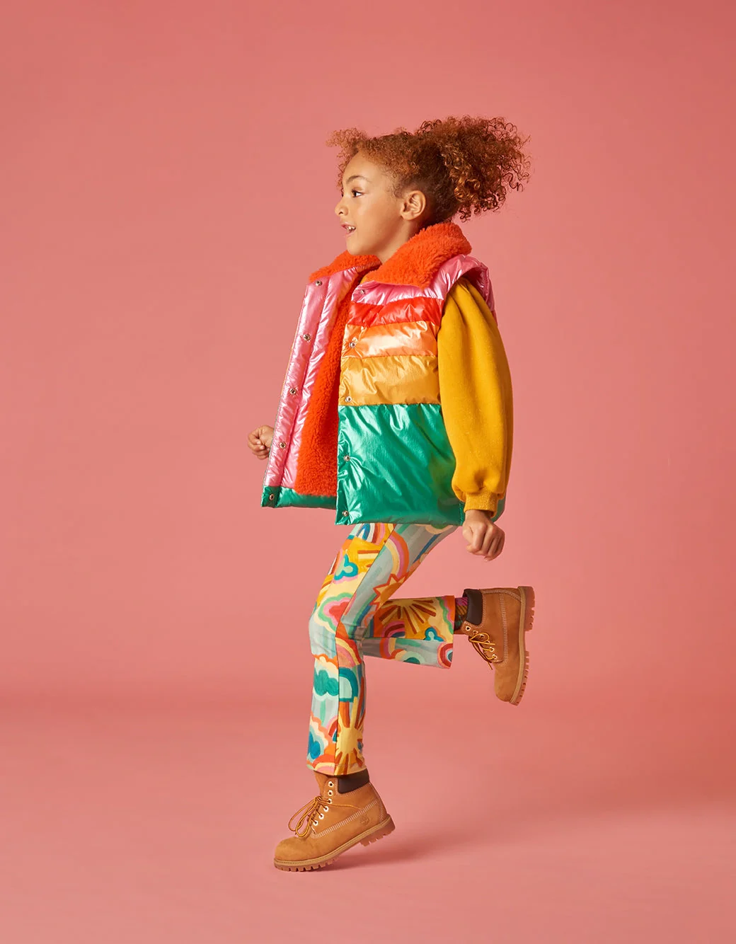 Rainbow Puffer Vest