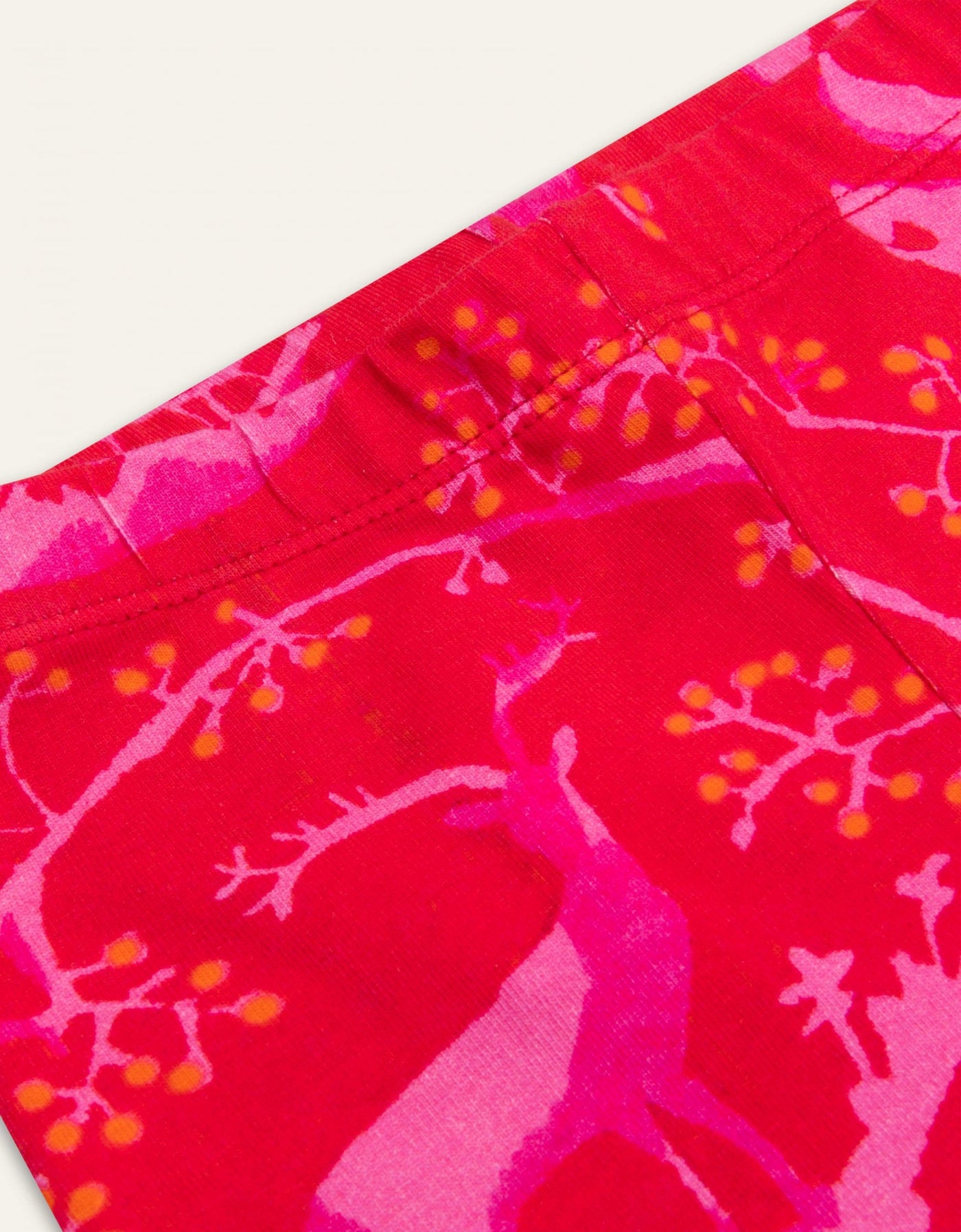 Forest Life Pink Red Leggings