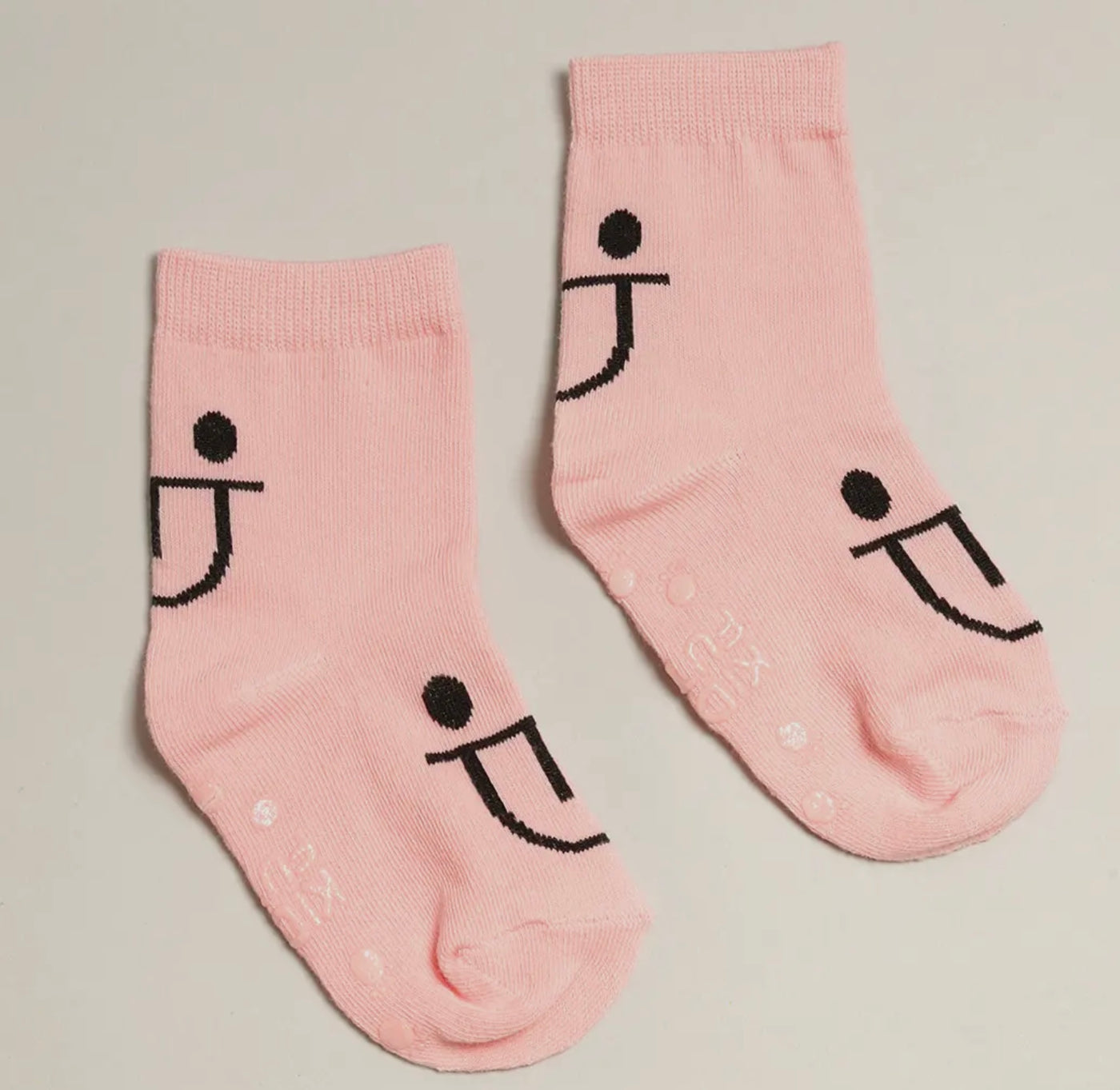 Kids' Funny Emotion Crew Socks | Pink