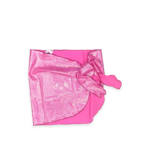 Charlotte Pareo Glitter Neon Pink Coverup