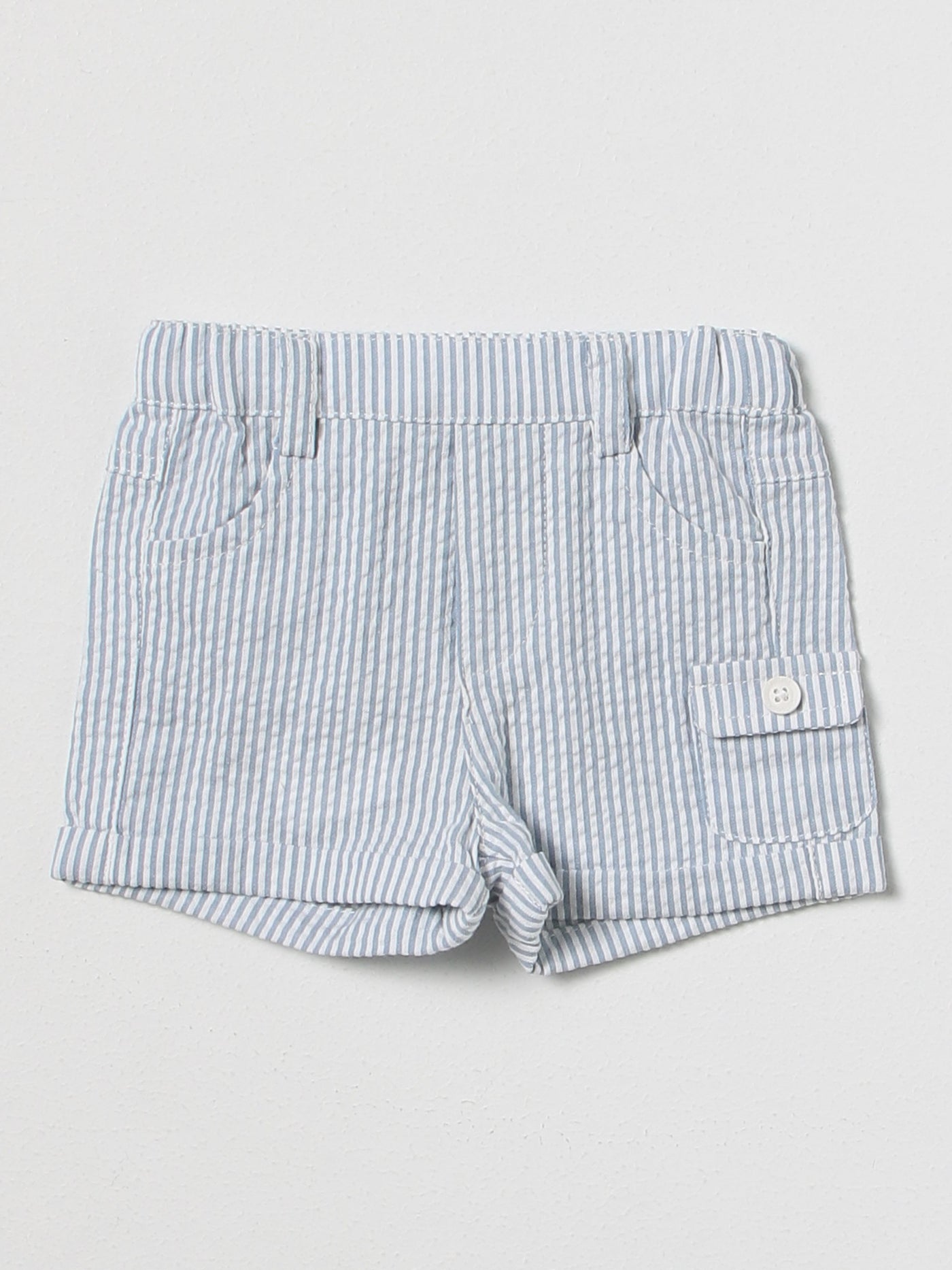 Cobalt Seersucker Shorts