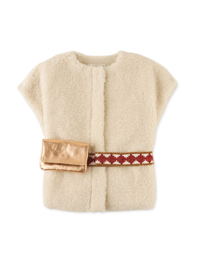 Belted Sherpa Gilet