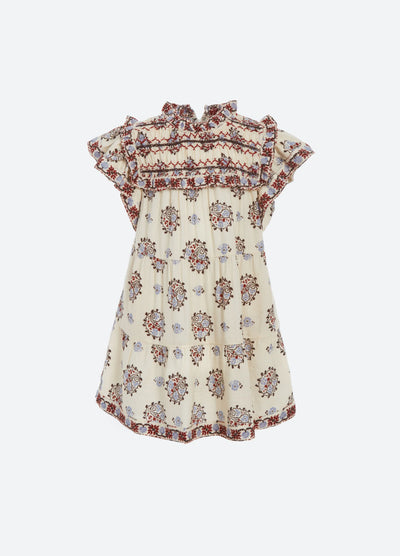 Cream Elizabeth Embroidery Dress