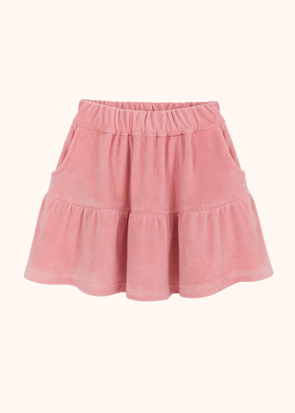 French Terry Pink Frill Skirt