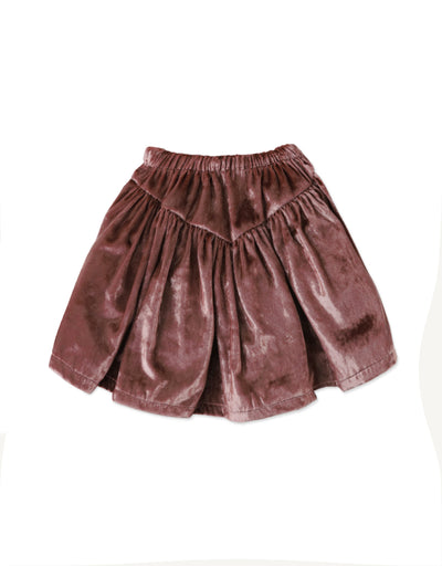 Lurex Velvet Pull On Skirt