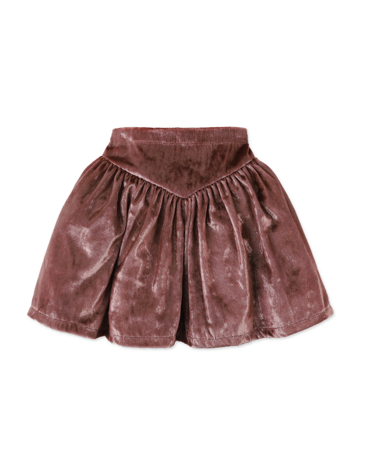 Lurex Velvet Pull On Skirt