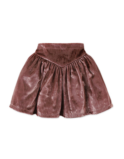 Lurex Velvet Pull On Skirt