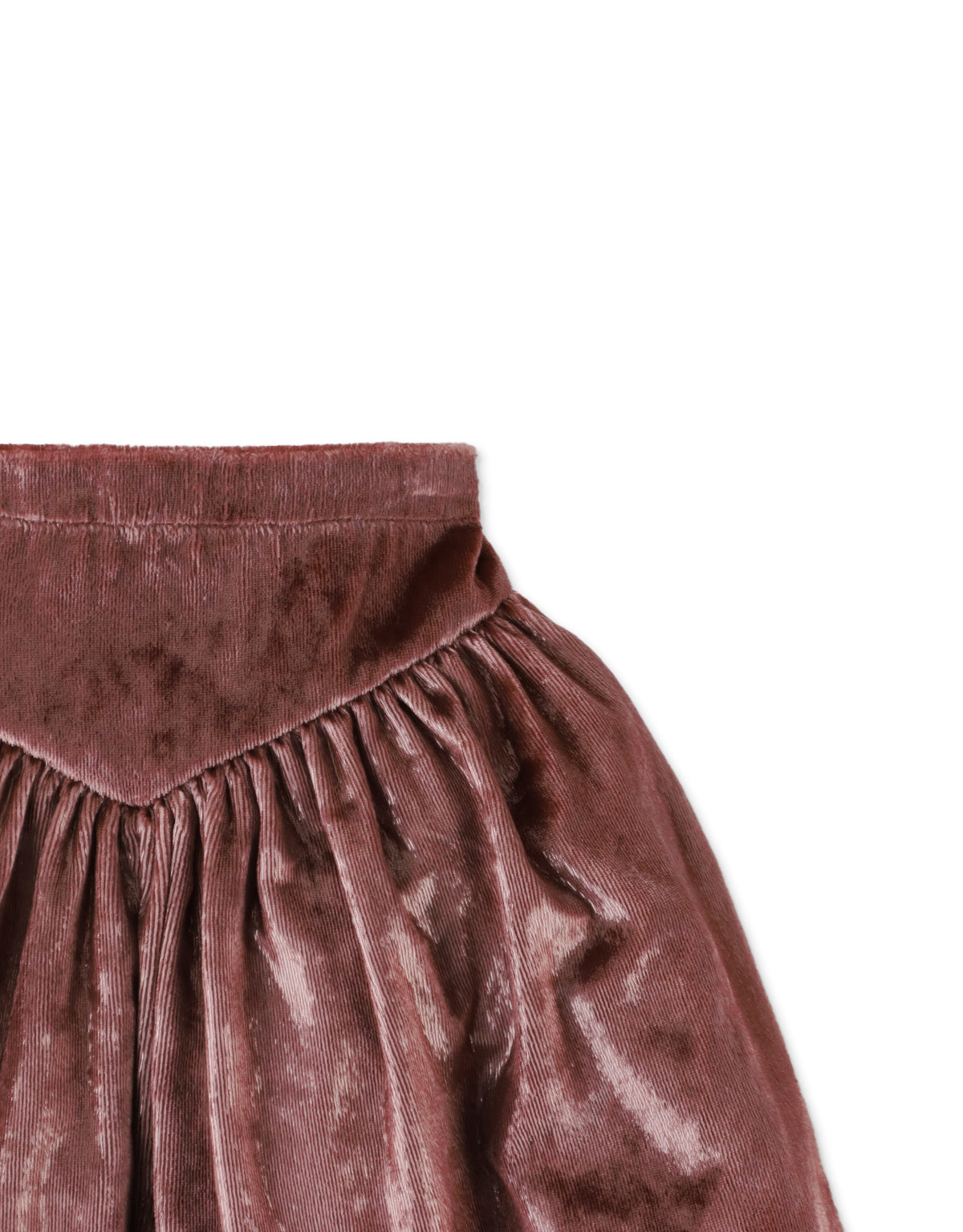 Lurex Velvet Pull On Skirt