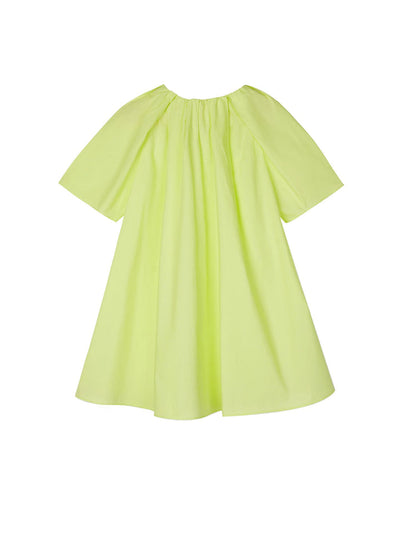 Neon Green Short Sleeve Dress
