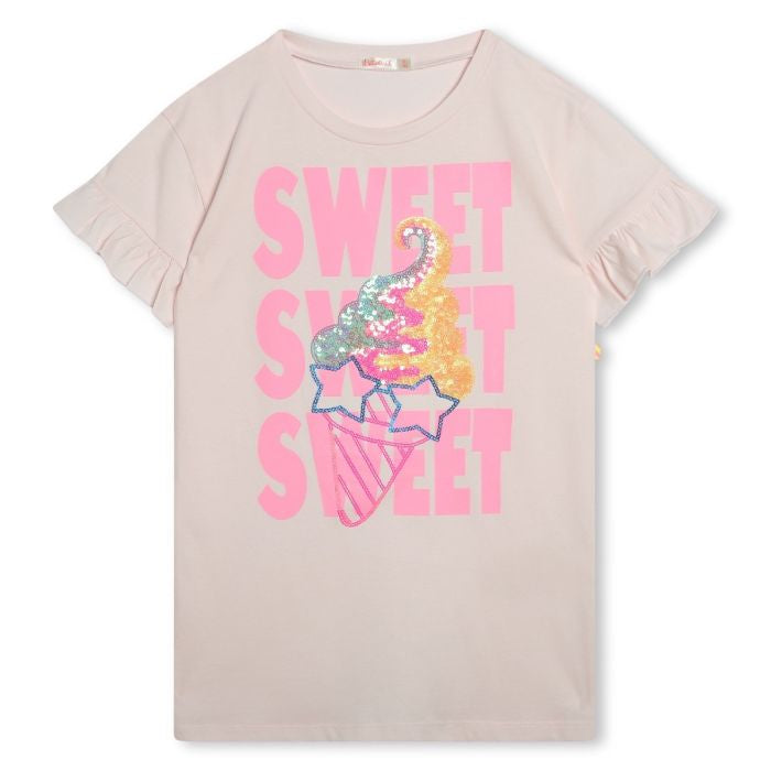 Sweet Ice Cream Graphic T-Shirt Dress