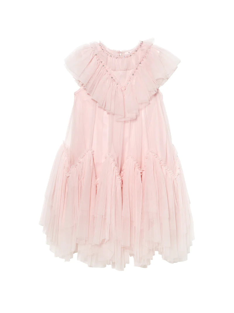 Lacquer Tulle Dress | Pink Cloud