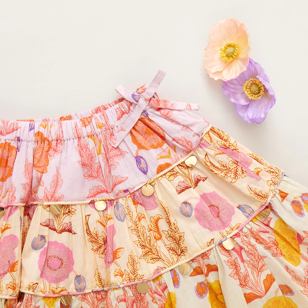 Allie Skirt | Gilded Floral Mix