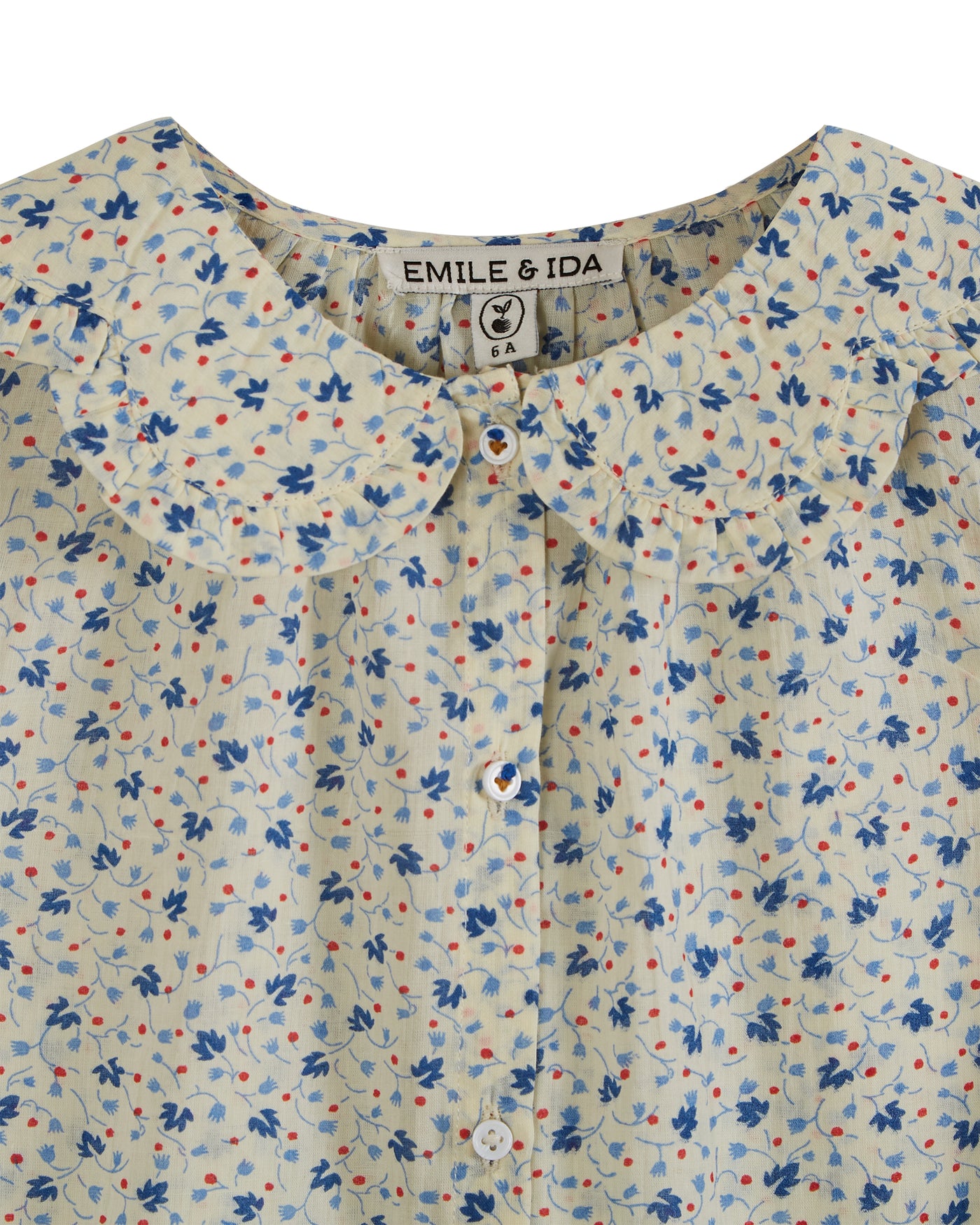 Lily Of The Valley Floral Collar Blouse