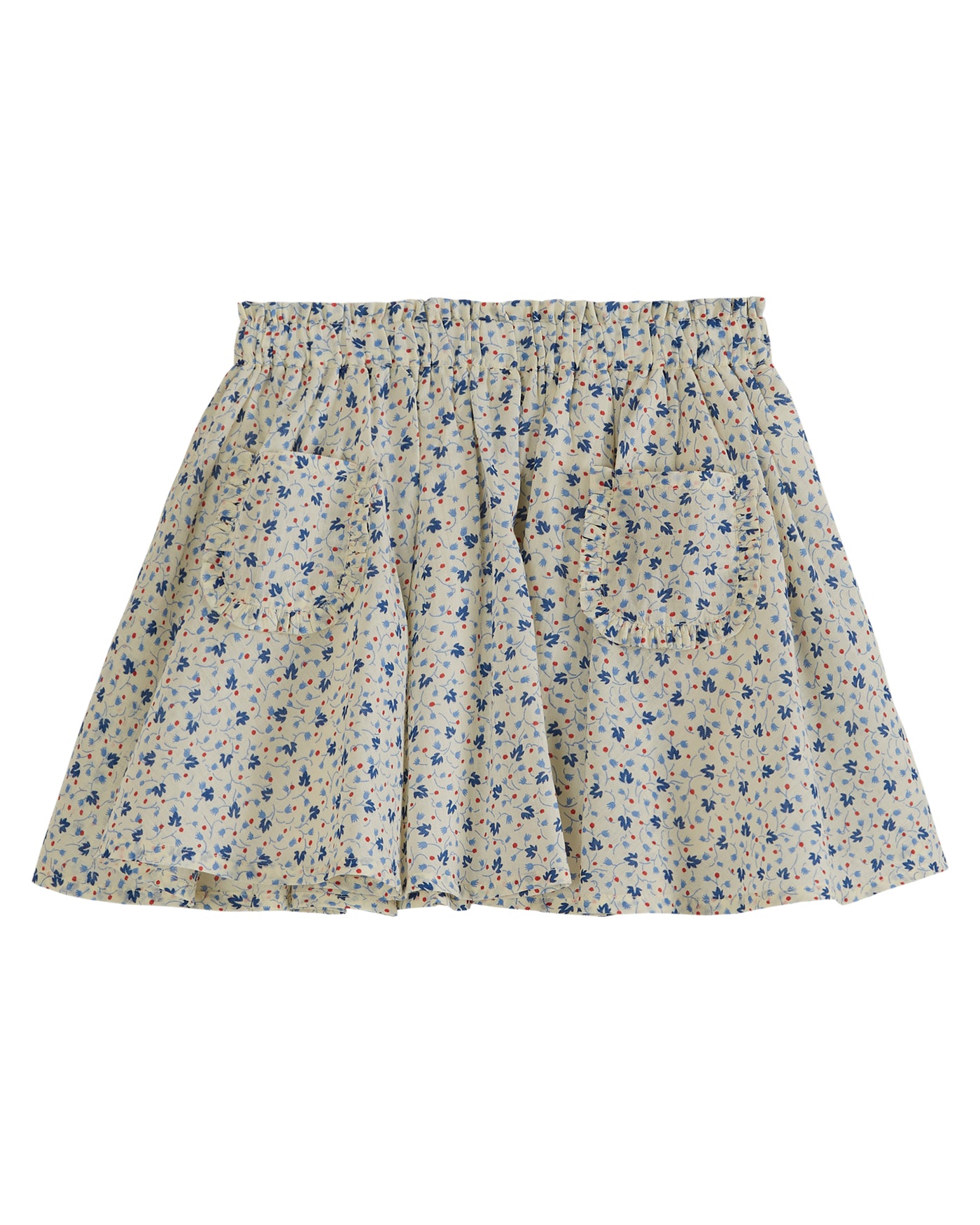 Lily Of The Valley Blue Flowers Skirt